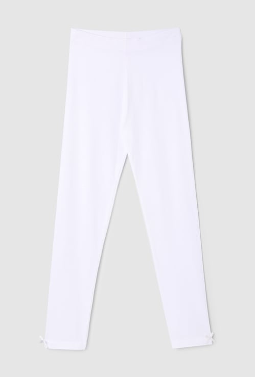 Girls Solid Leggings