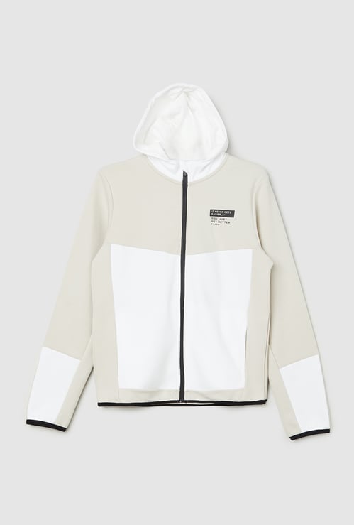 Boys Colourblocked Sweatshirt with Hood