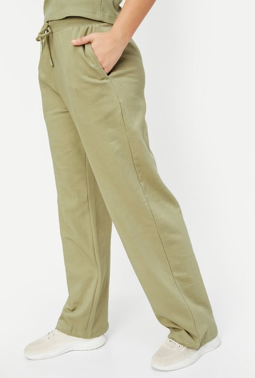 Women Solid Athleisure Track Pants