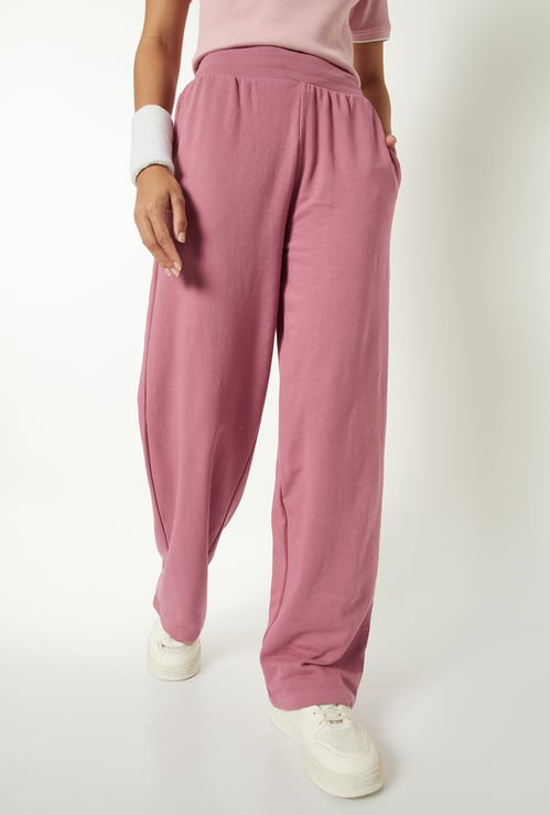 Women Solid Athleisure Track Pants
