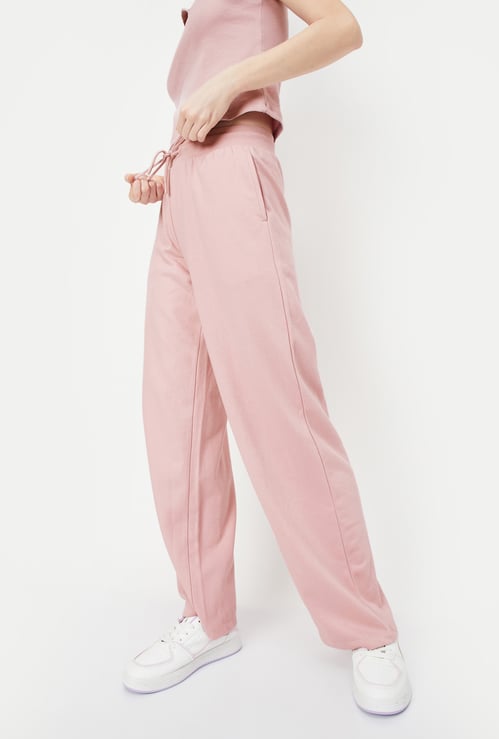 Women Solid Athleisure Track Pants