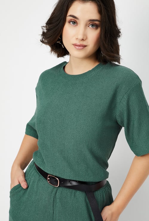 Women Knit Textured Top
