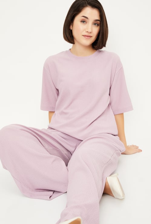 Women Textured T-shirt