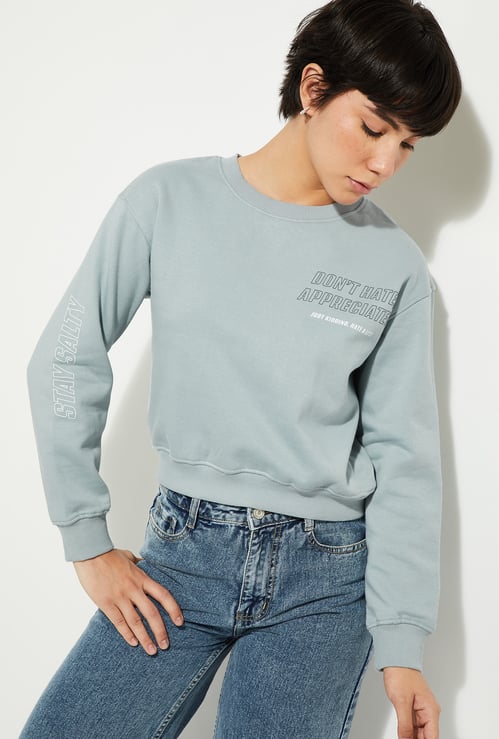 URB_N Women Relaxed Fit Printed Sweatshirt