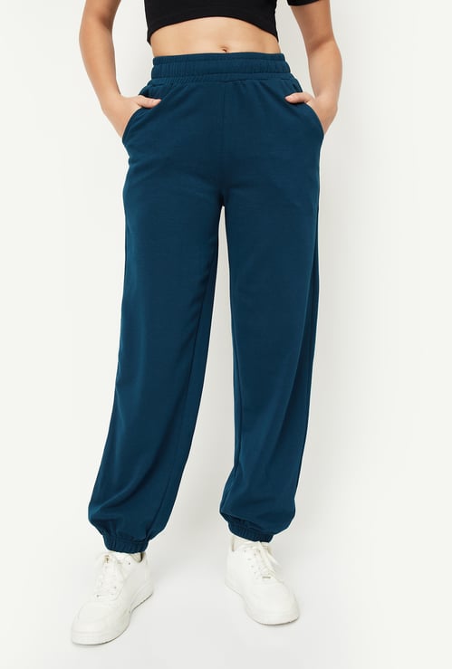 Women Solid Athleisure Joggers