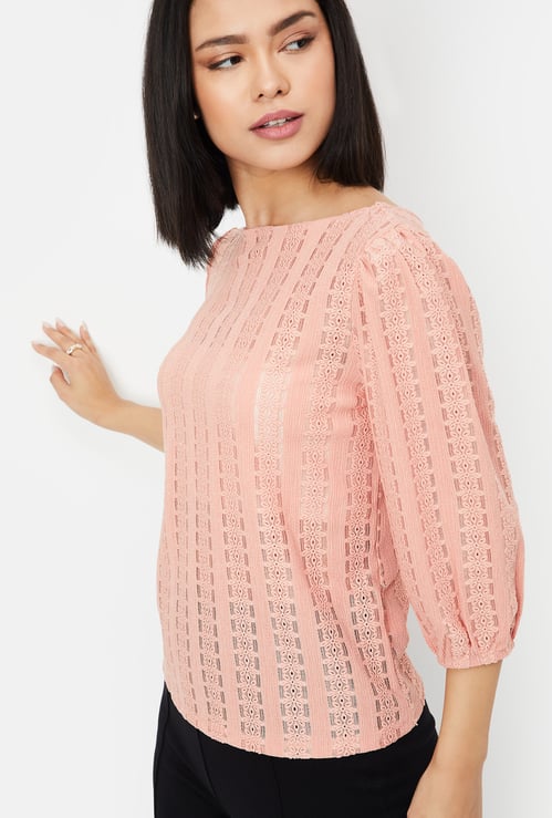 Women Floral Patterned Knit Top