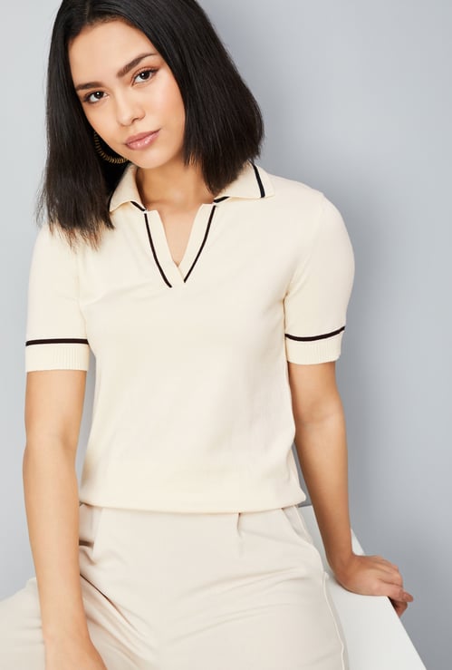 Women Knit Polo T-shirts