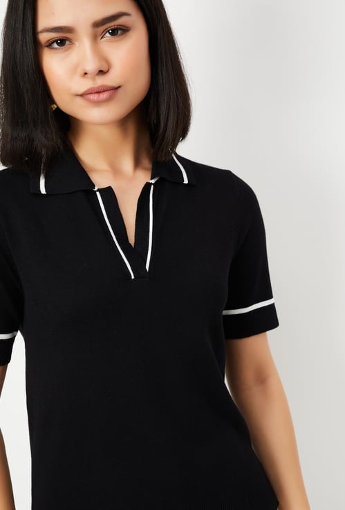 Women Knit Polo T-shirts