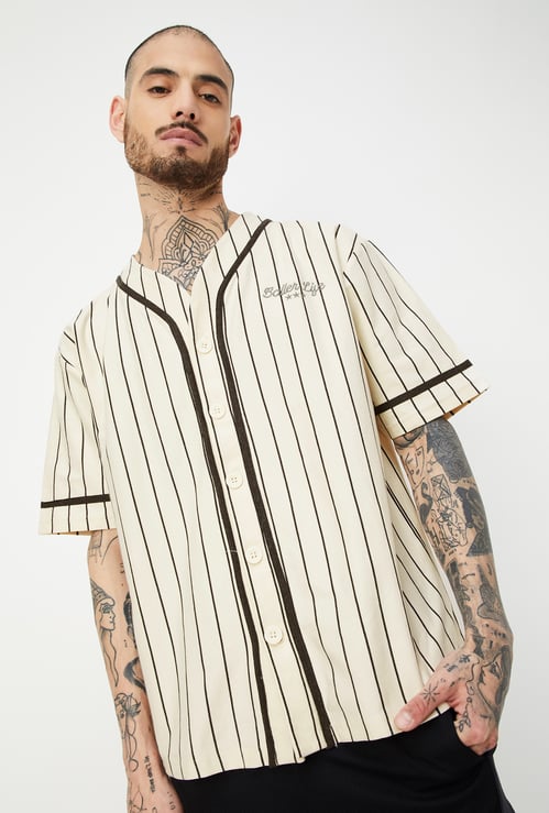 Men Striped Sports T-shirt