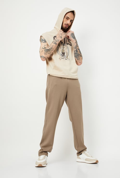 Men Knit Regular Fit Trackpant
