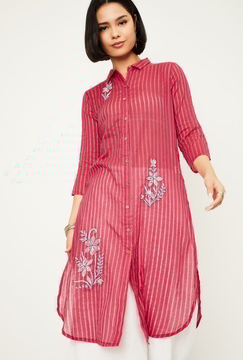 Kalki x Max Women Striped Straight Kurta