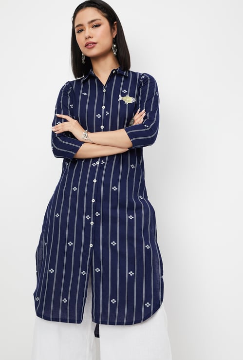 Kalki x Max Women Striped Straight Kurta