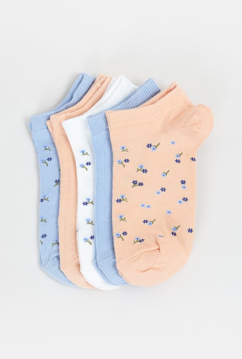Women Patterned Secret Length Socks - Pack of 5