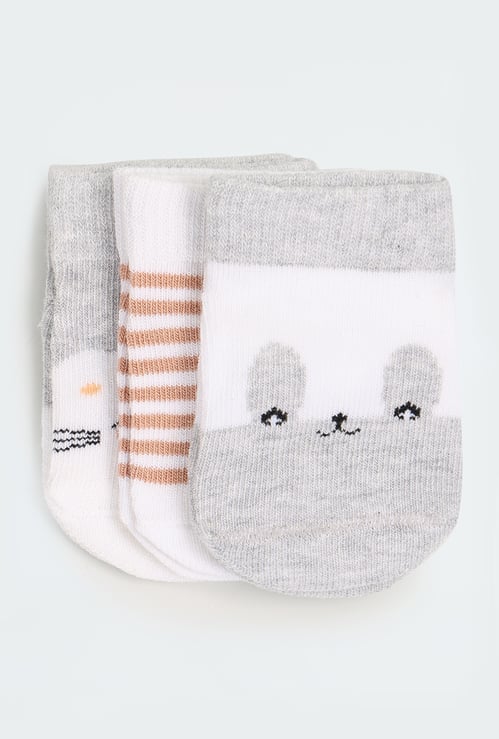 Boys Patterned Socks - Pack of 3