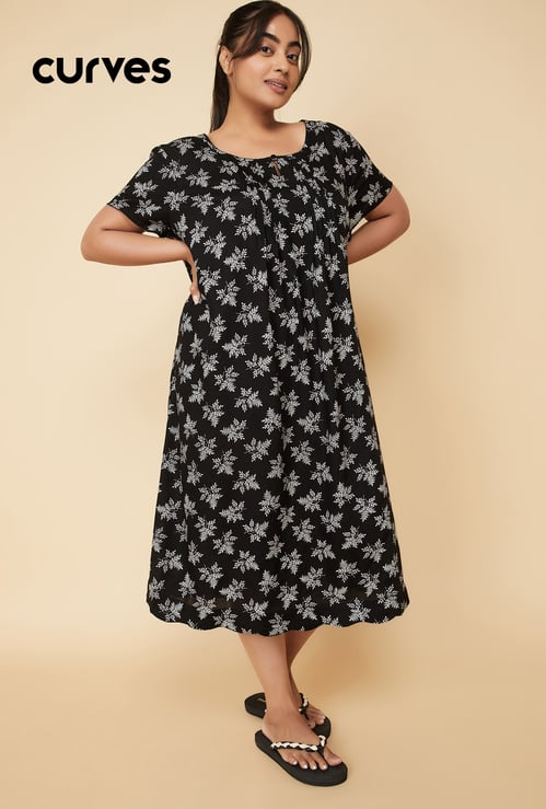 Women Printed Sleepwear Gown
