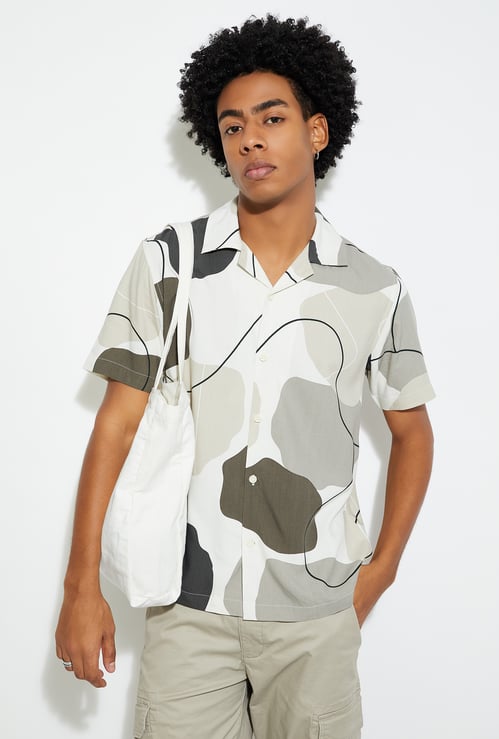 URB_N Men Regular Fit Printed Resort Shirt