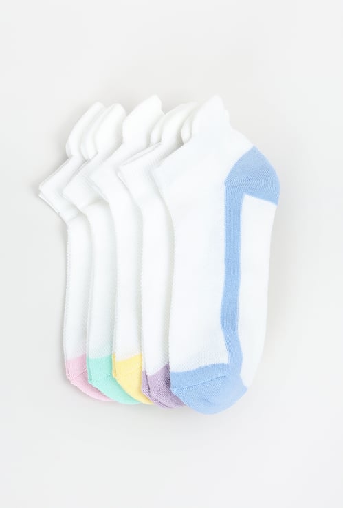 Women Colourblock Secret Length Socks - Pack of 5