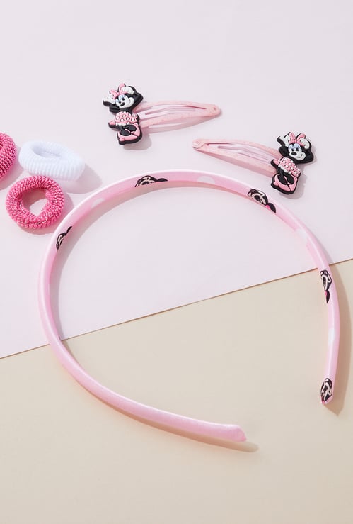 Girls Minnie Mouse Hair Accessories Set