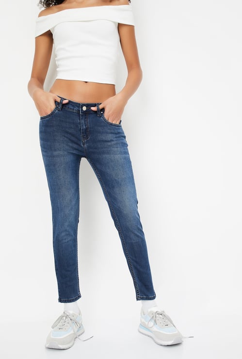 Women Washed Skinny Fit Jeans