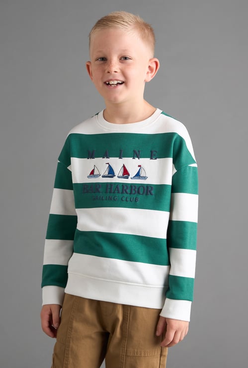 Boys Striped Sweatshirt