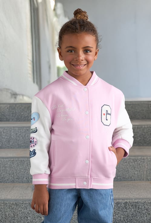 Boys Applique Varsity Jacket