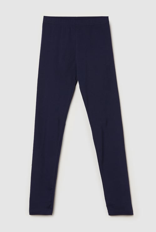 Girls Solid Leggings