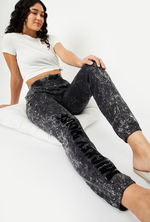 Women Knit Dyed Joggers