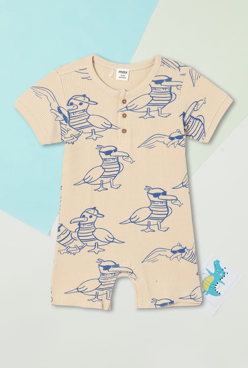 Boys Knit Printed Romper