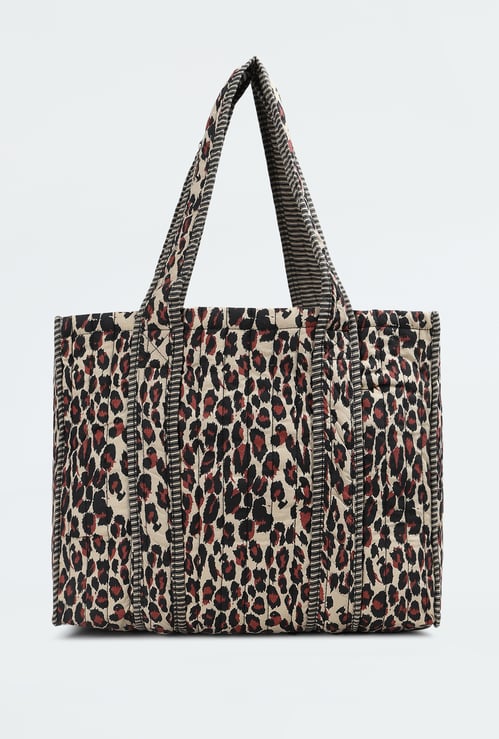 Women Leopard Print Tote Bag