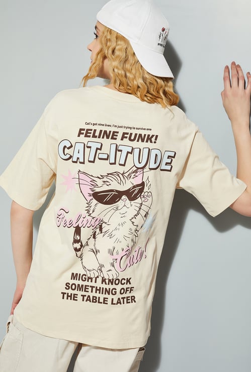 ALAYA F x URB_N Women Back Printed T-shirt