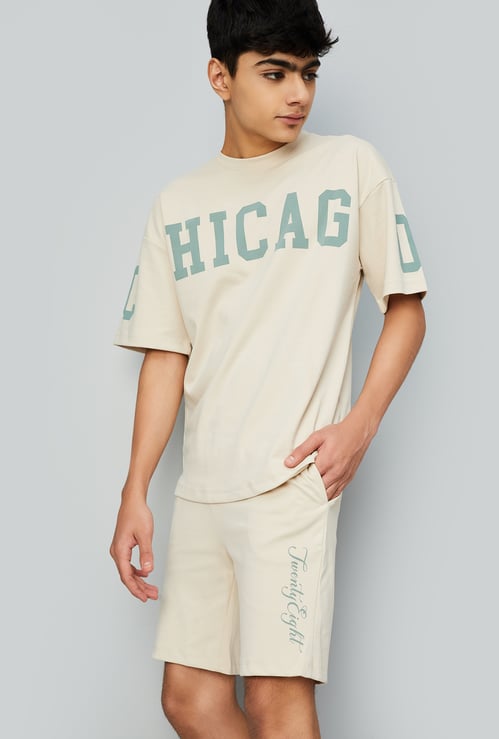 Boys Printed Shorts Set