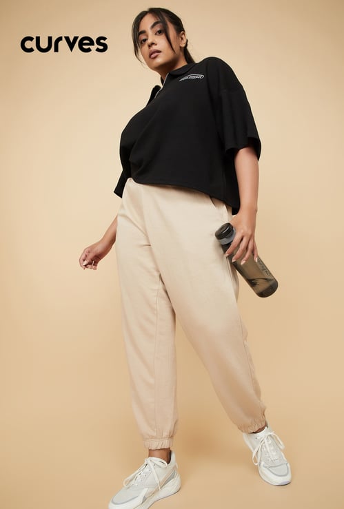 Women Solid Athleisure Joggers