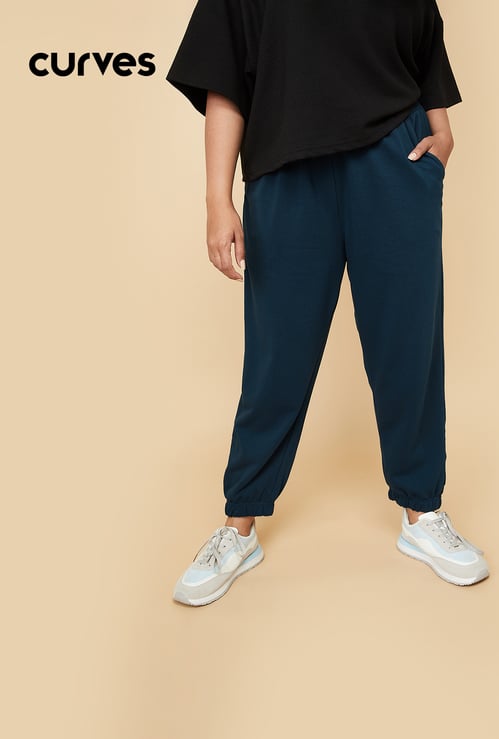 Women Solid Athleisure Joggers
