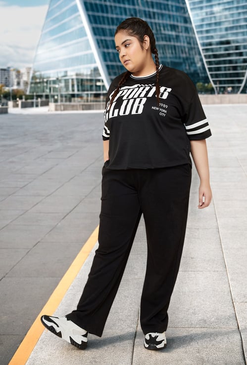 Women Solid Athleisure Track Pants