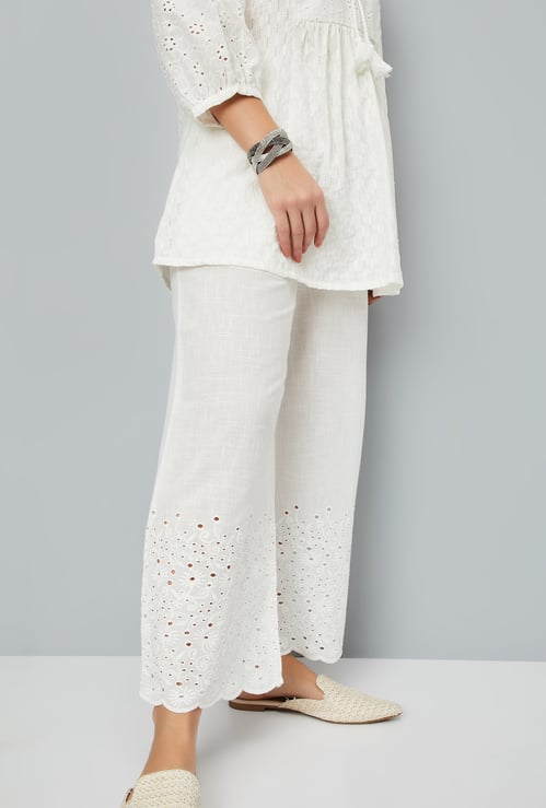 Women Schiffili Embroidered Palazzos