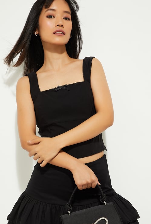 ALAYA F x URB N Women Fitted Corset Top
