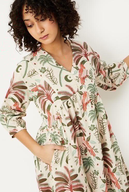Kalki x Max Women Printed Trapeze Dress