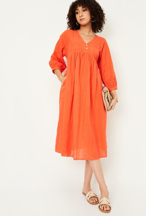 Kalki x Max Women Seersucker A-line Dress
