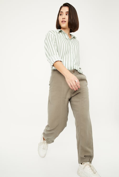 Women Textured Joggers