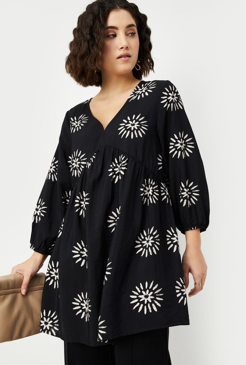 Women Printed A-line Tunic