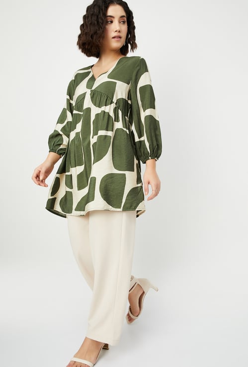 Women Printed A-line Tunic