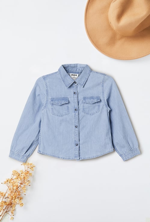 Girls Washed Shirt