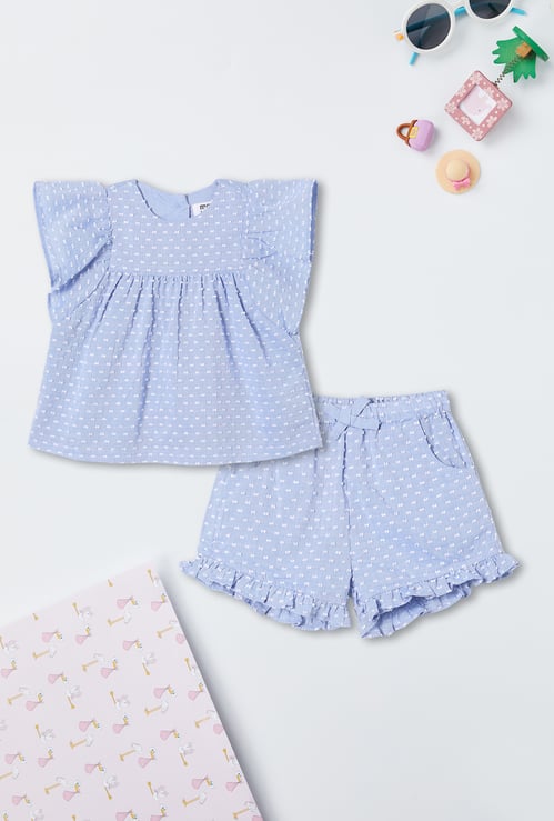 Girls Textured Co-ord Set
