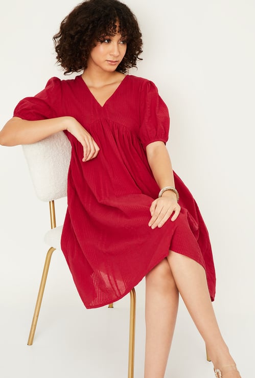 Kalki x Max Women Seersucker A-line Dress