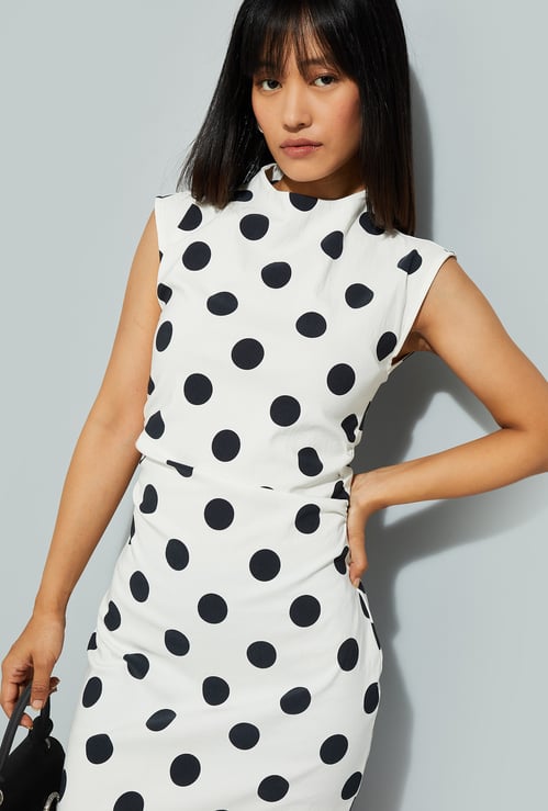 URB_N Women Polka Dot Bodycon Dress