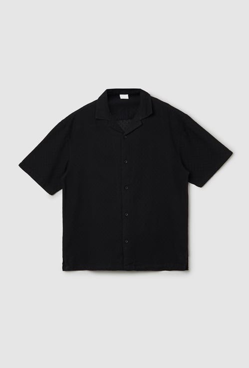 Boys Knit Oversized Resort Shirt