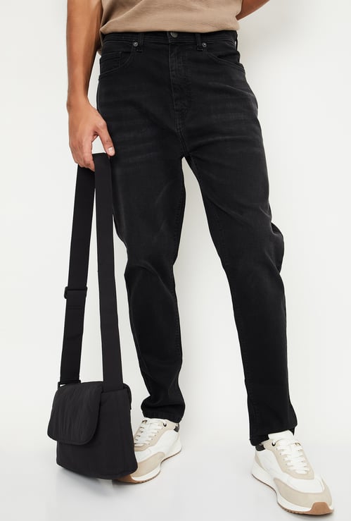 Men Washed Carrot Fit Jeans