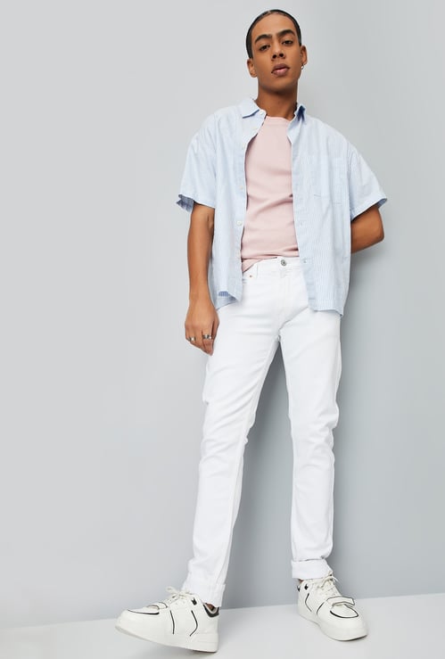 Men Solid Skinny Fit Jeans
