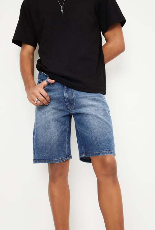 Men Solid Jorts