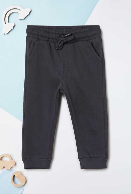 Boys Solid Knit Joggers
